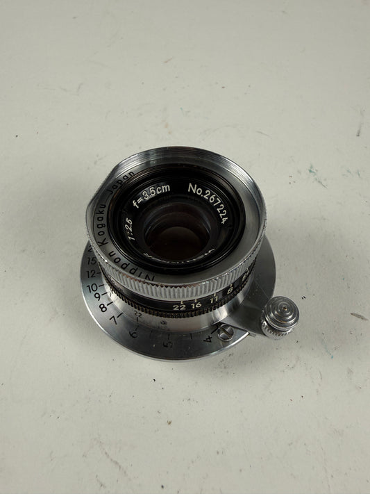 NIKON W-Nikkor 35mm 3.5cm F2.5 Leica L39 LTM Lens Rangefinder Black belt