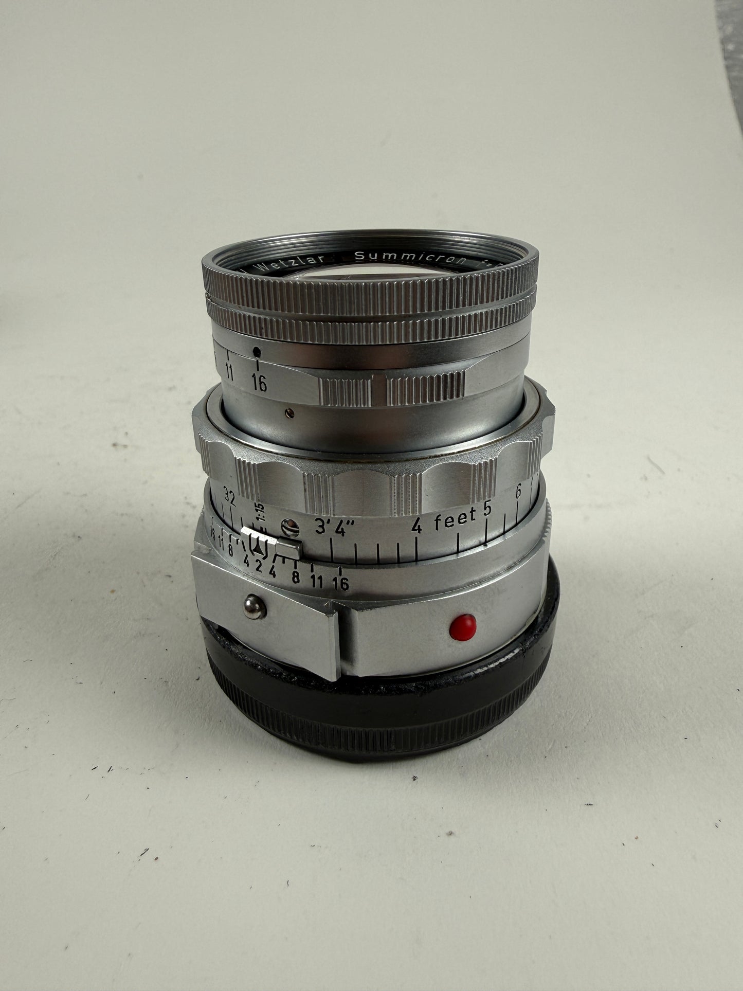 Leica Leitz Wetzlar Summicron-M 50mm F2 Dual Range DR f2 Lens Rigid