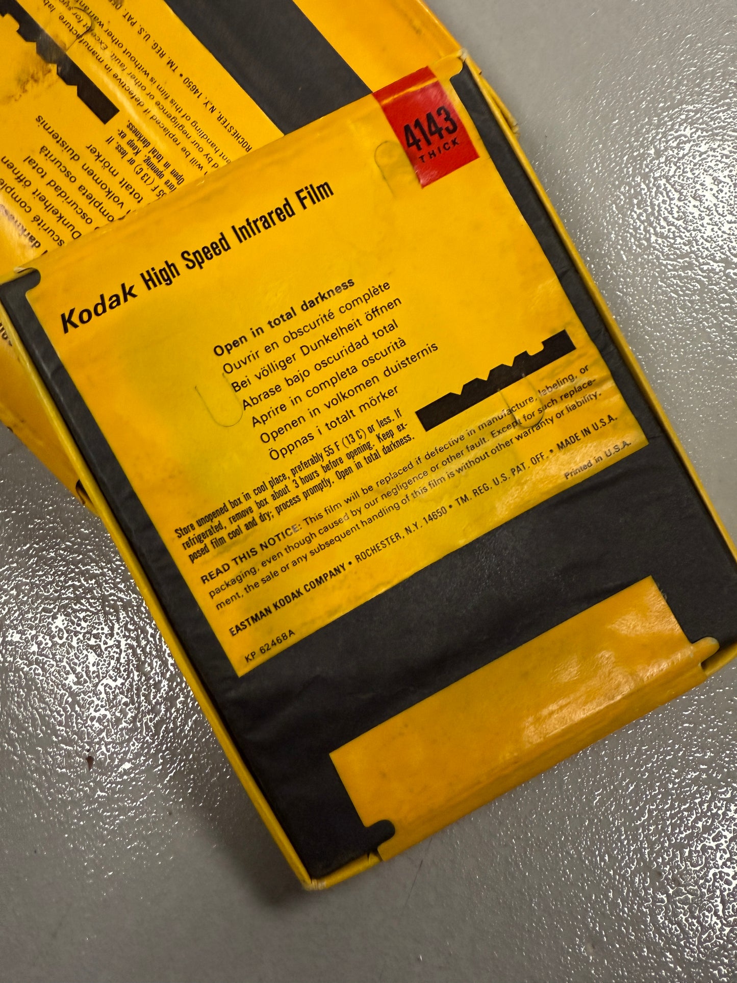 Expired 4x5 KODAK 4143 High Speed Infrared Large Format Film lot of 75 sheets