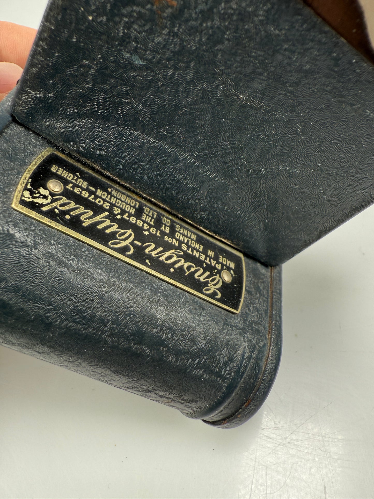 Houghton Ensign Cupid 120 film camera rare Blue Grey