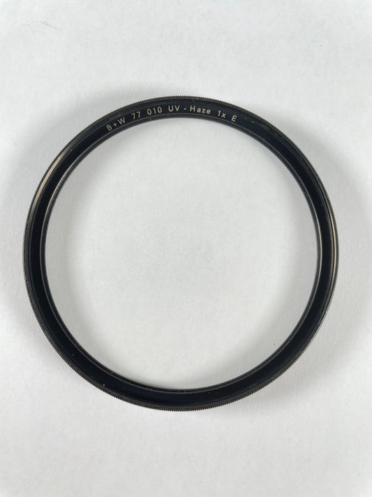 B+W 77mm 010 UV Haze 1x E Clear UV Lens Filter