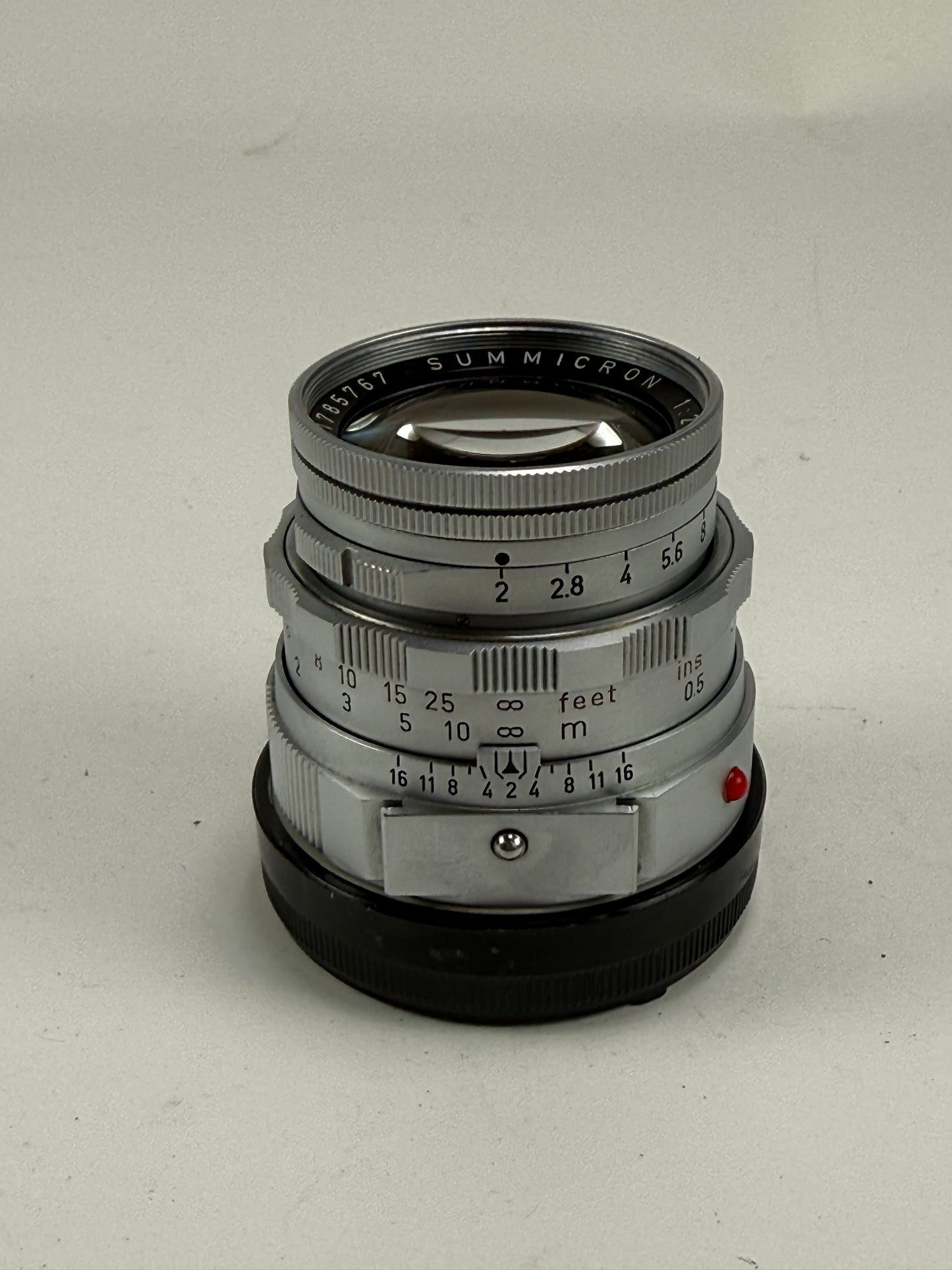 Leica Leitz Wetzlar Summicron-M 50mm F2 Dual Range DR f2 Lens Rigid