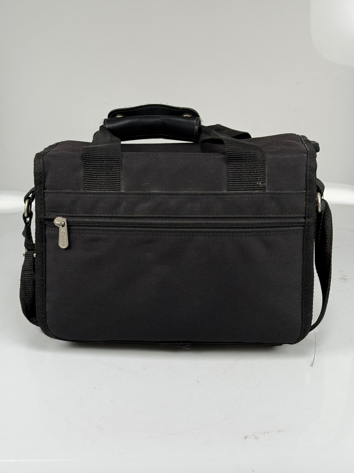 Canon Camera Bag Organizer Black Pockets Waist Strap DSLR Case