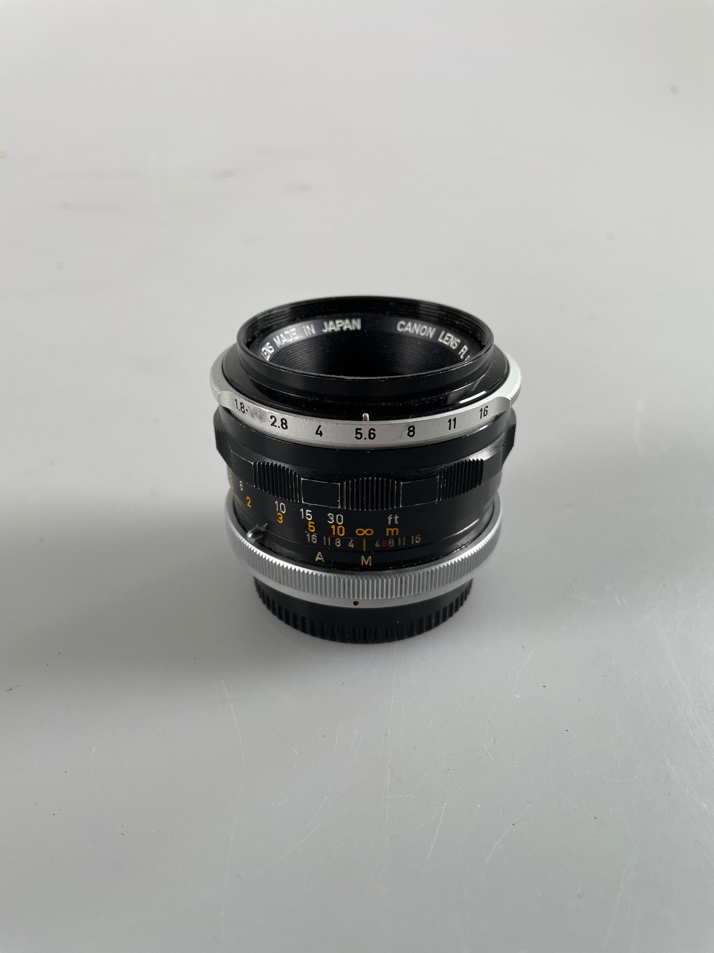 Canon 50mm F1.8 FL mount lens