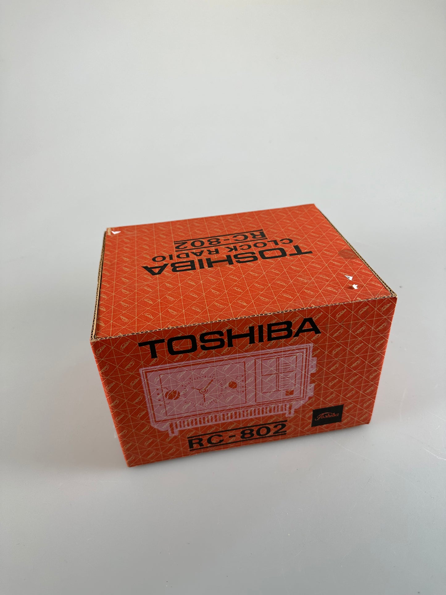 NOS Toshiba Radio Clock solid state RC-802 mid century modern