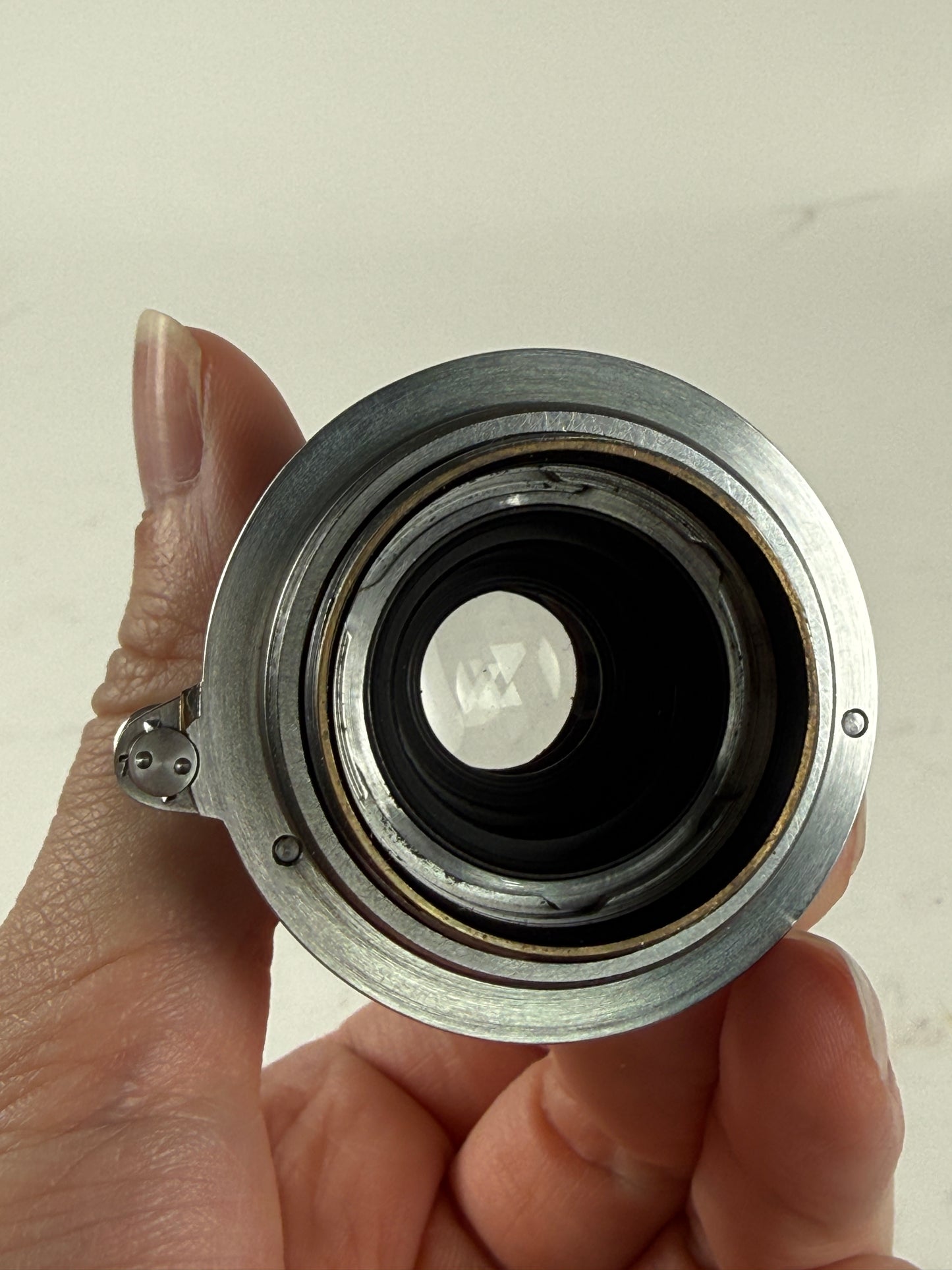 Leica Leitz 50mm (5cm) f3.5 Elmar M39 Collapsible Lens red scale