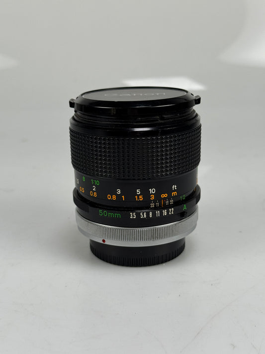 Canon FD Macro 50mm f3.5 S.S.C SSC MF Lens