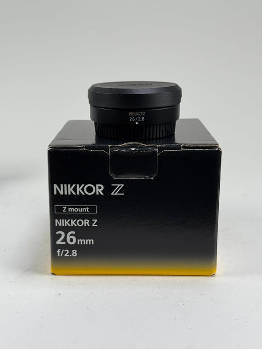 Nikon NIKKOR Z 26mm f2.8 Lens for Z Mount Mirrorless Cameras