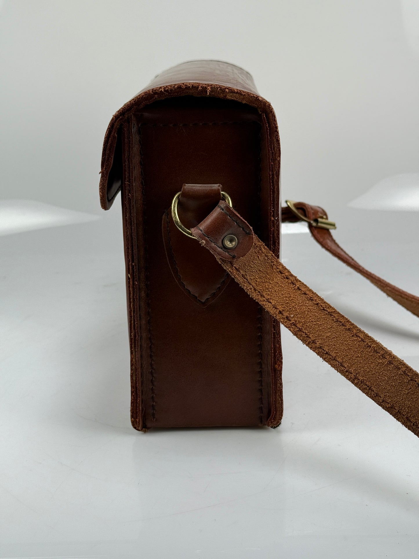 Vintage Coast PRO Genuine Cowhide Brown Leather Camera Case Bag