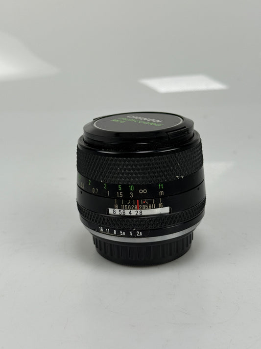Chinon multi coated 28mm f2.8 K mount lens