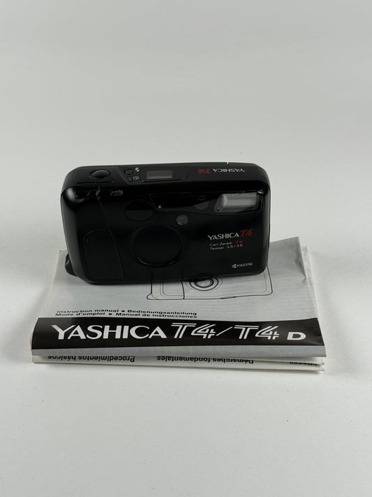 Yashica T4 T* Carl Zeiss 35mm F3.5 Len Camera black