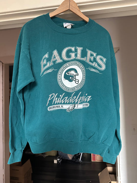 Vintage CSA Nutmeg Green Philadelphia Eagles Crew Neck M