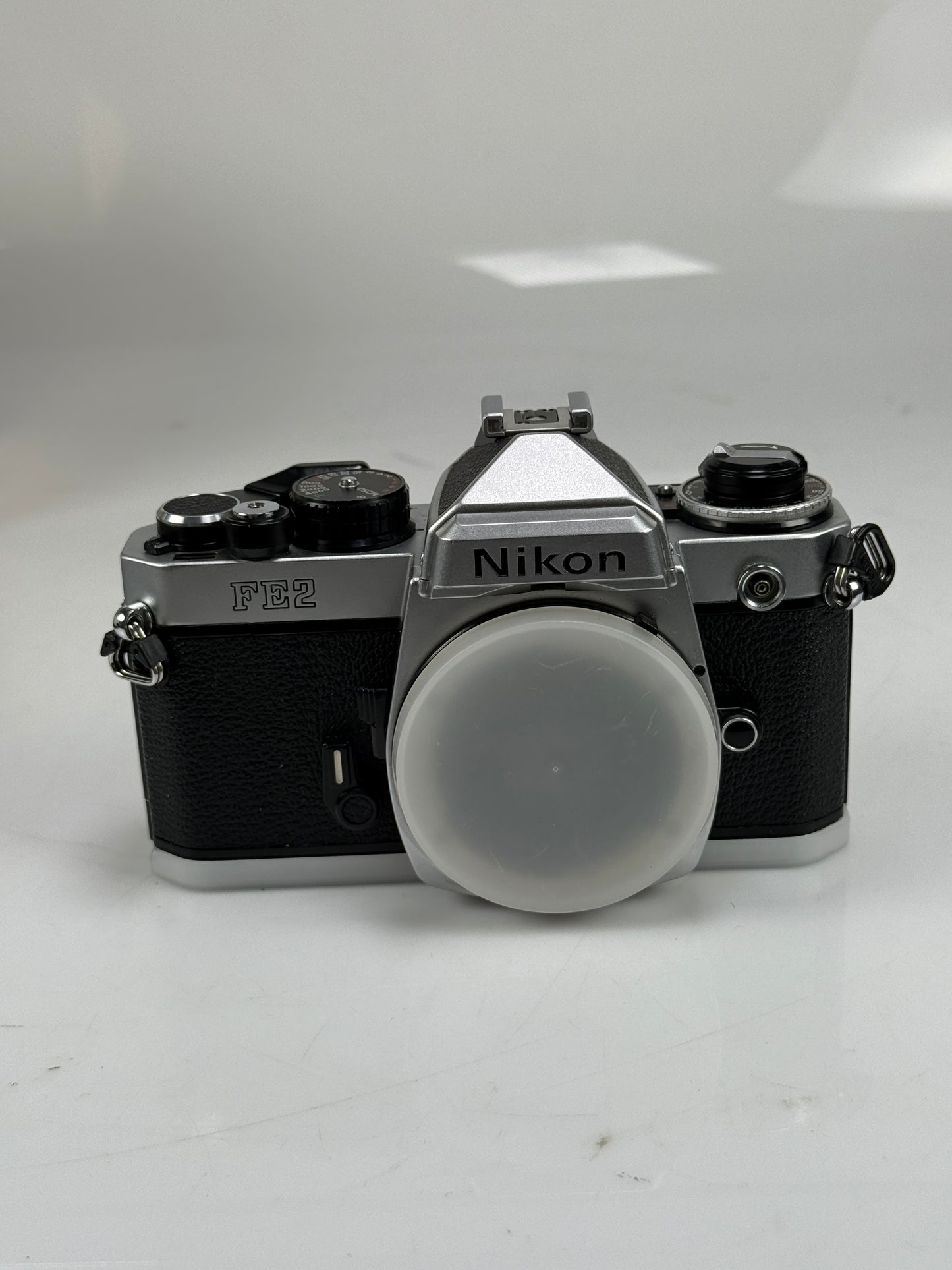 Nikon FE2 chrome silver 35mm SLR Film Camera Body