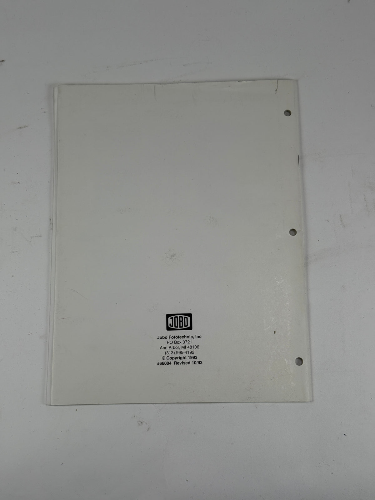 Jobo CPE 2 plus User instruction manual