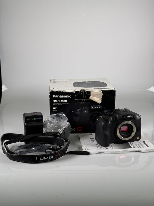 Panasonic Lumix DMC-G6 Mirrorless MFT Digital Camera Body