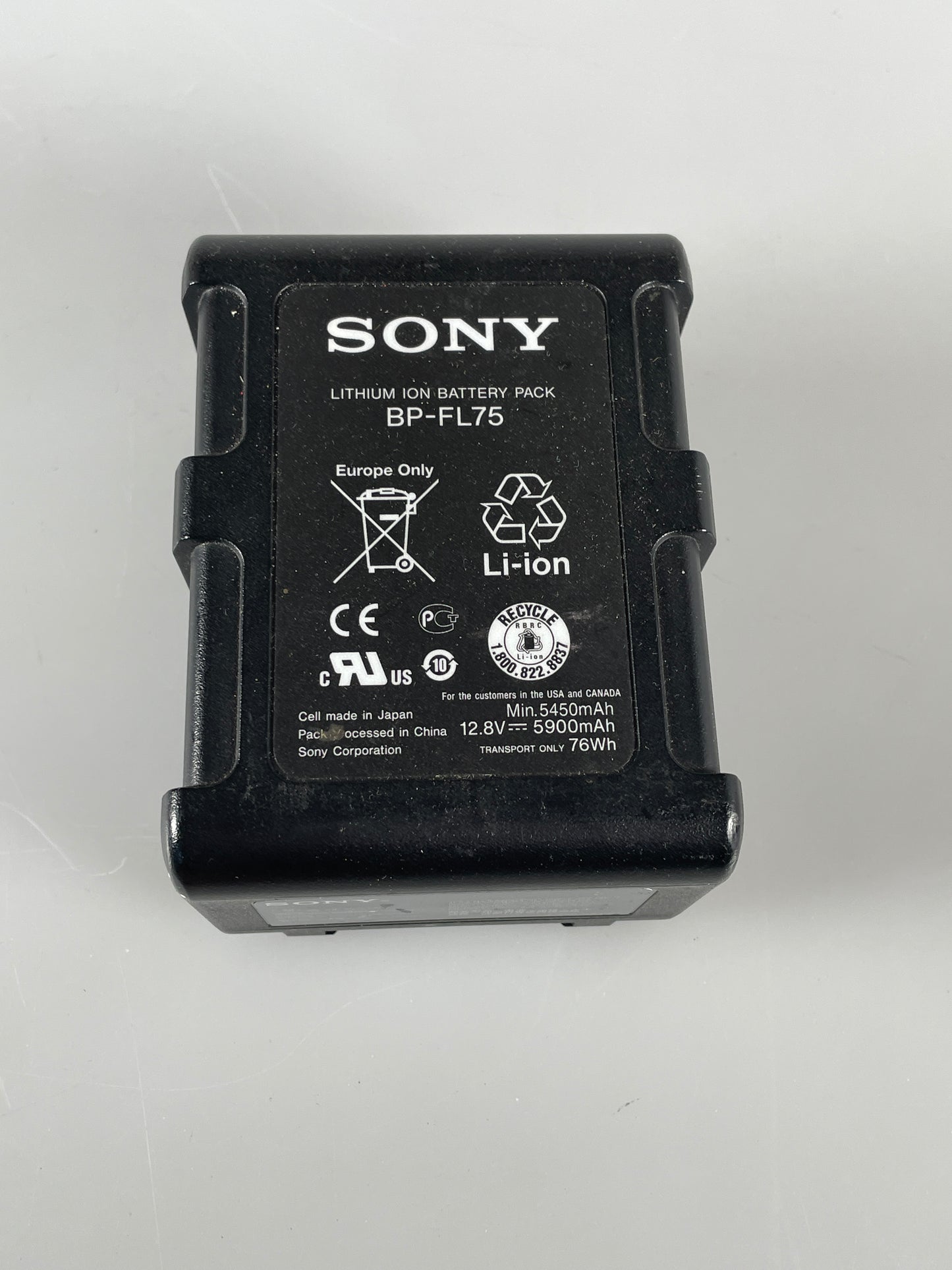 Sony BP-FL75 12.8V 76Wh Lithium-Ion V-Mount Quick-Charging Battery