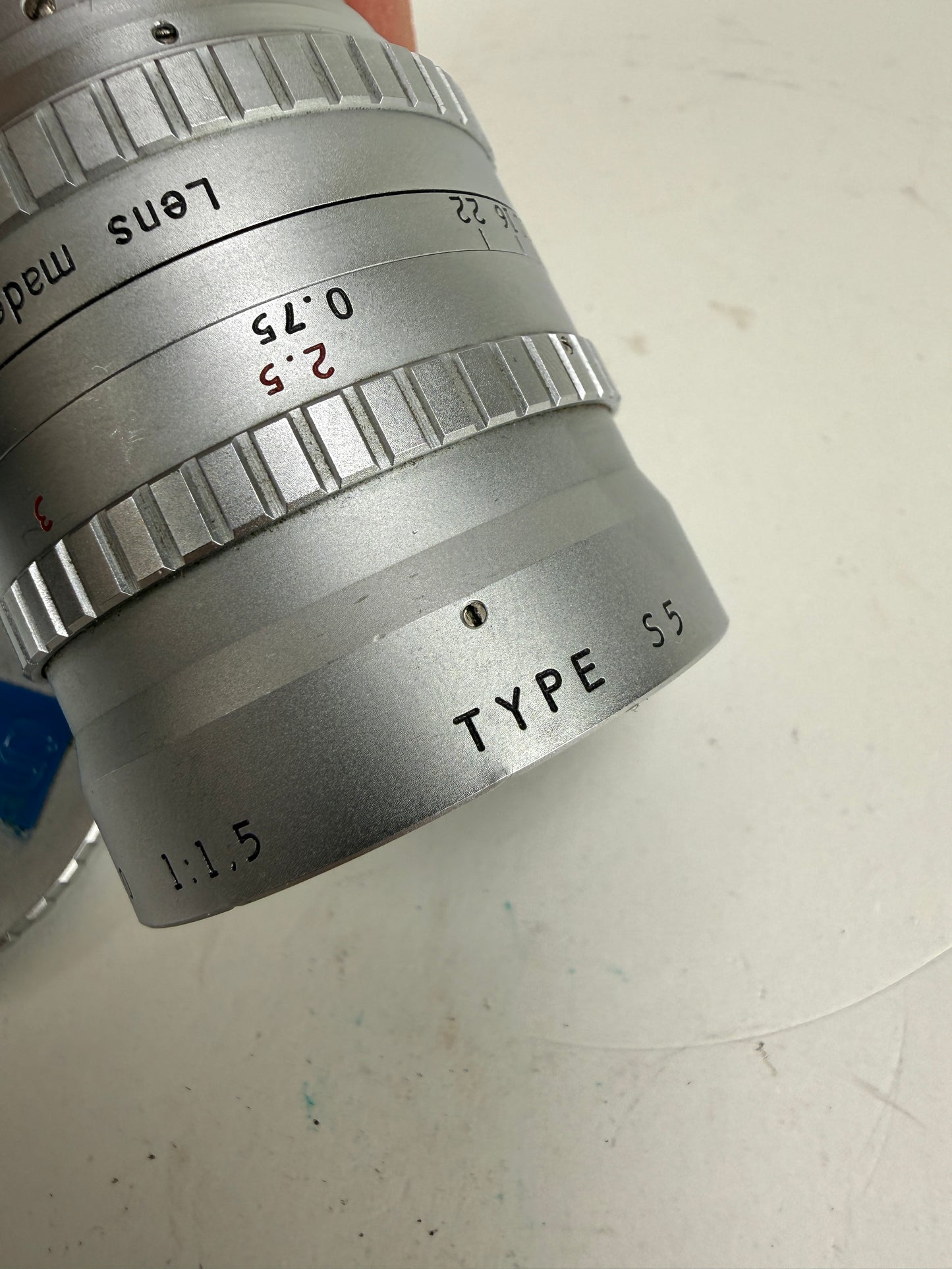 Angenieux Cine lens 50mm F1.5 lens Type S5 with caps RARE