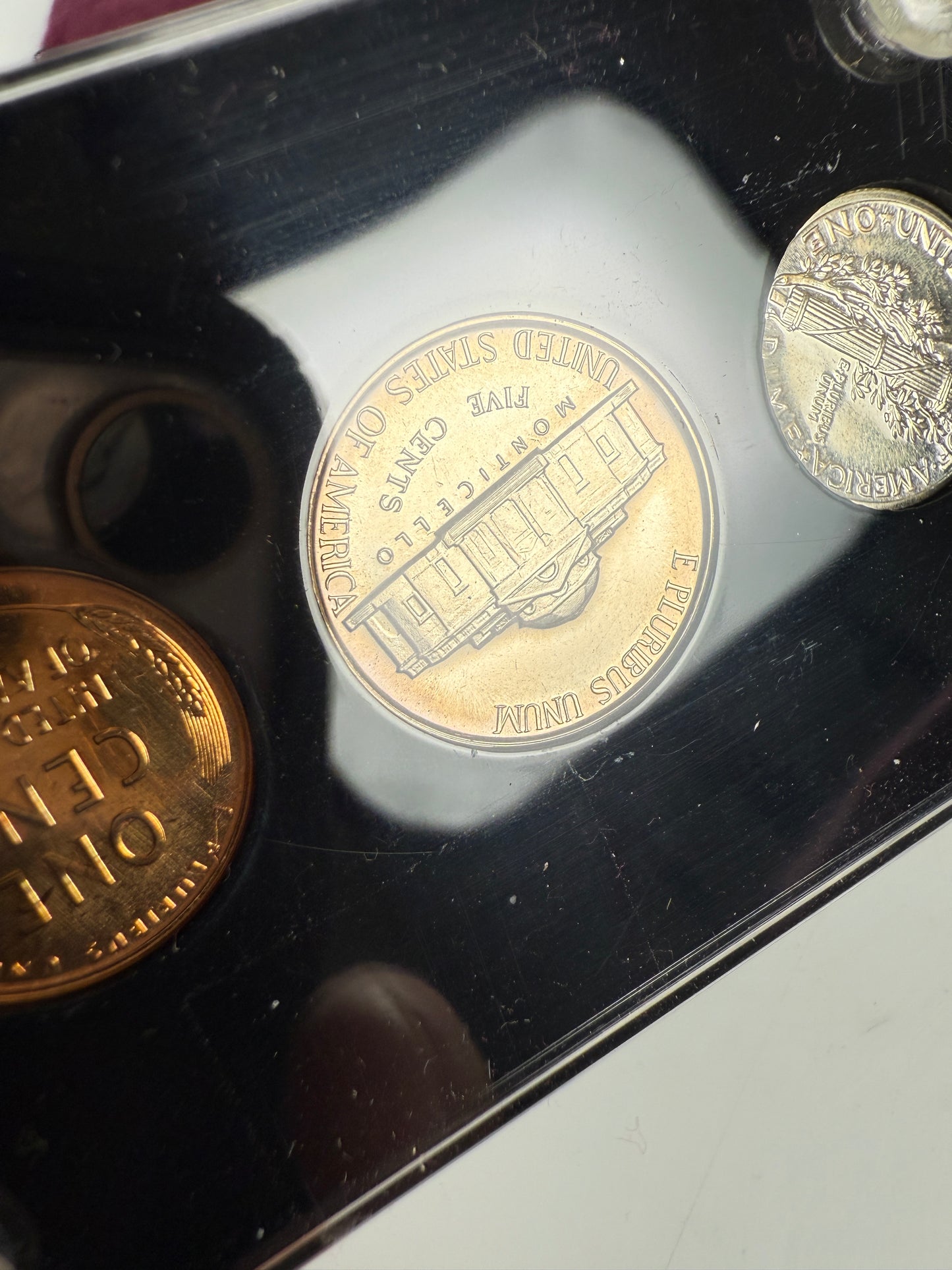 1941 US Mint Silver PROOF Set Gem Coins Black Capital Holder Display Box