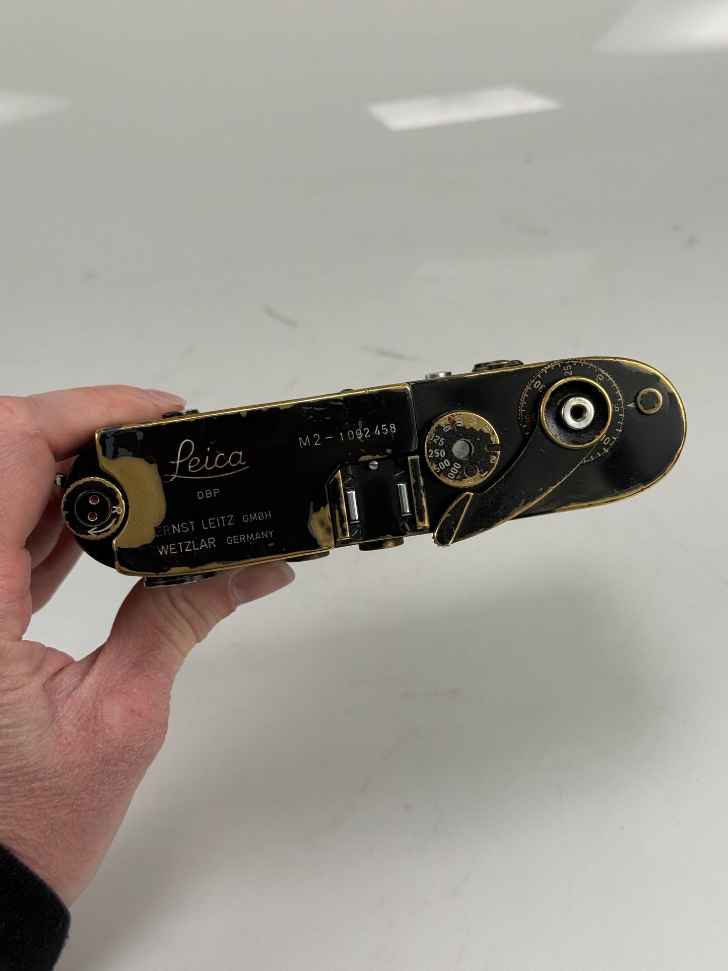 LEICA M2 Self Timer RANGEFINDER FILM CAMERA REPAINT GB Metzcar Black Paint