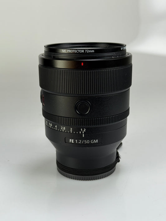 Sony FE 50mm f1.2 GM SEL50F12GM lens