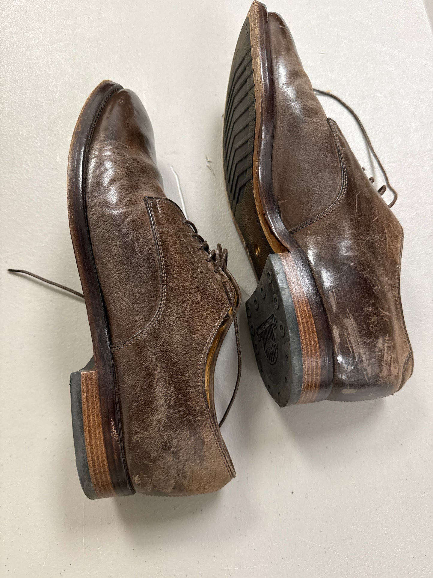 OFFICINE CREATIVE Size 42 Brown Leather Oxford Shoes
