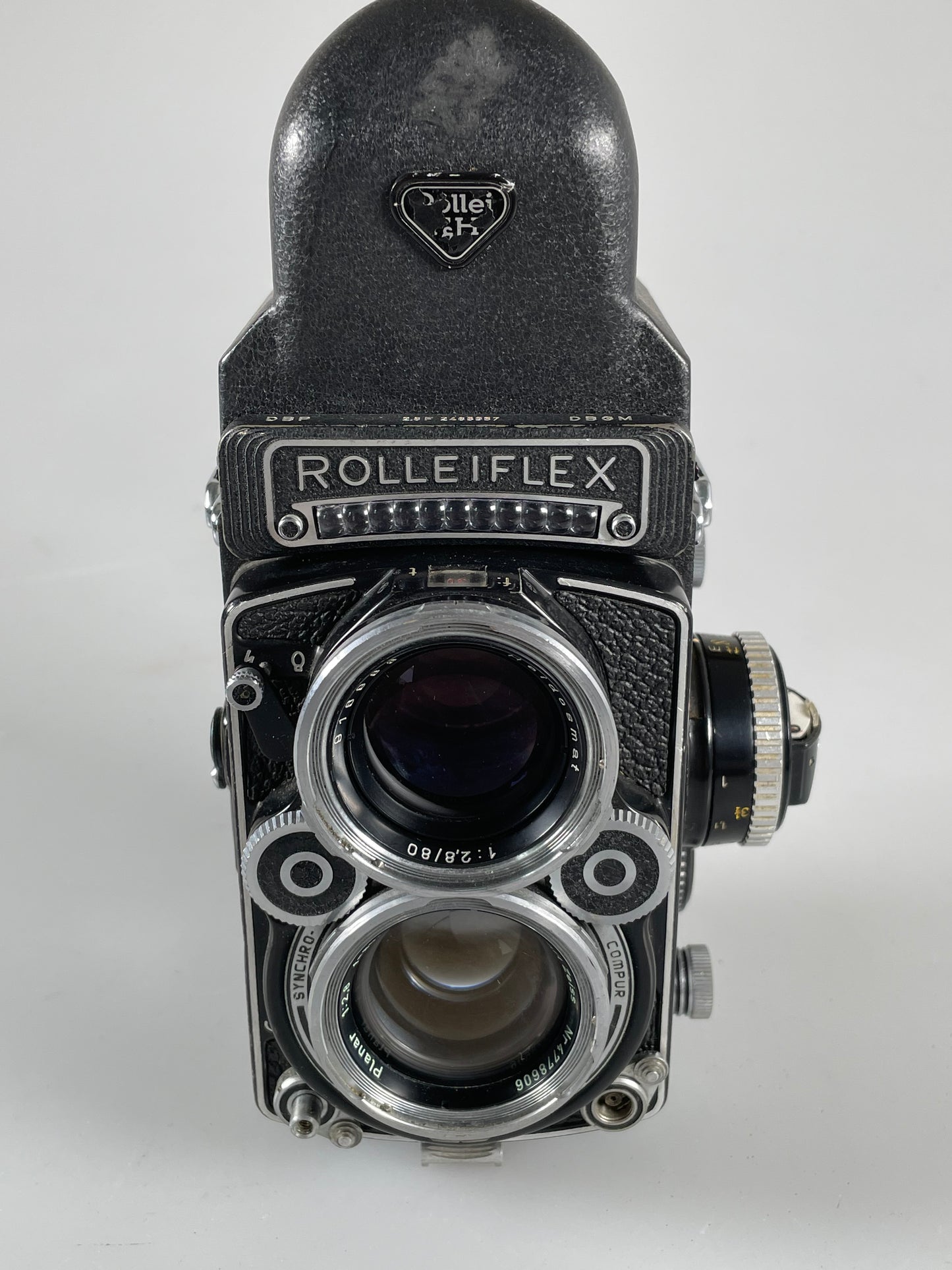 Rolleiflex 2.8F 12/24 TLR Camera w/ Planar 80mm f2.8 and prism