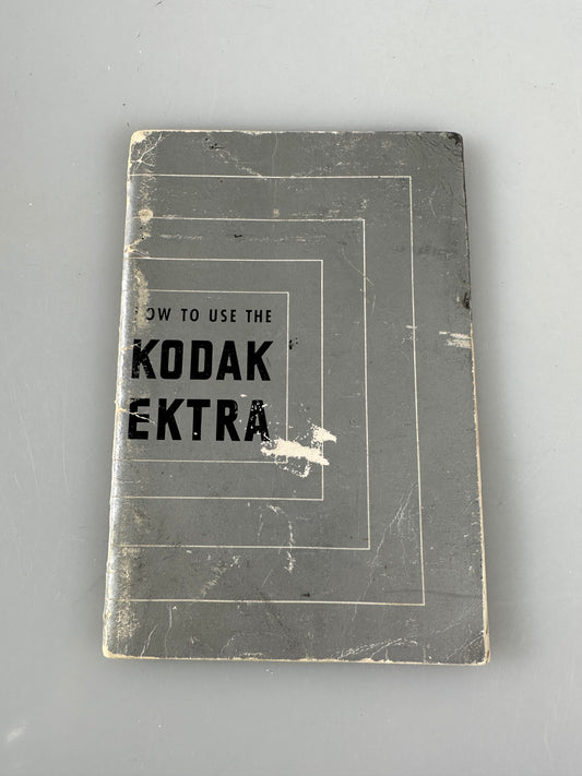 Kodak Ektra 35mm Rangefinder Camera Manual - Original Print