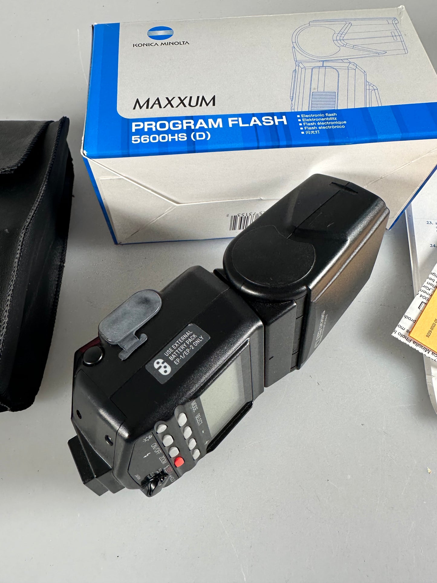 Minolta Program 5600HS (D) Shoe Mount Flash Maxxum