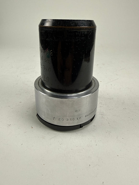 Bausch Lomb super Cinephor 3.5 inch 88.9mm f2 projection lens RARE