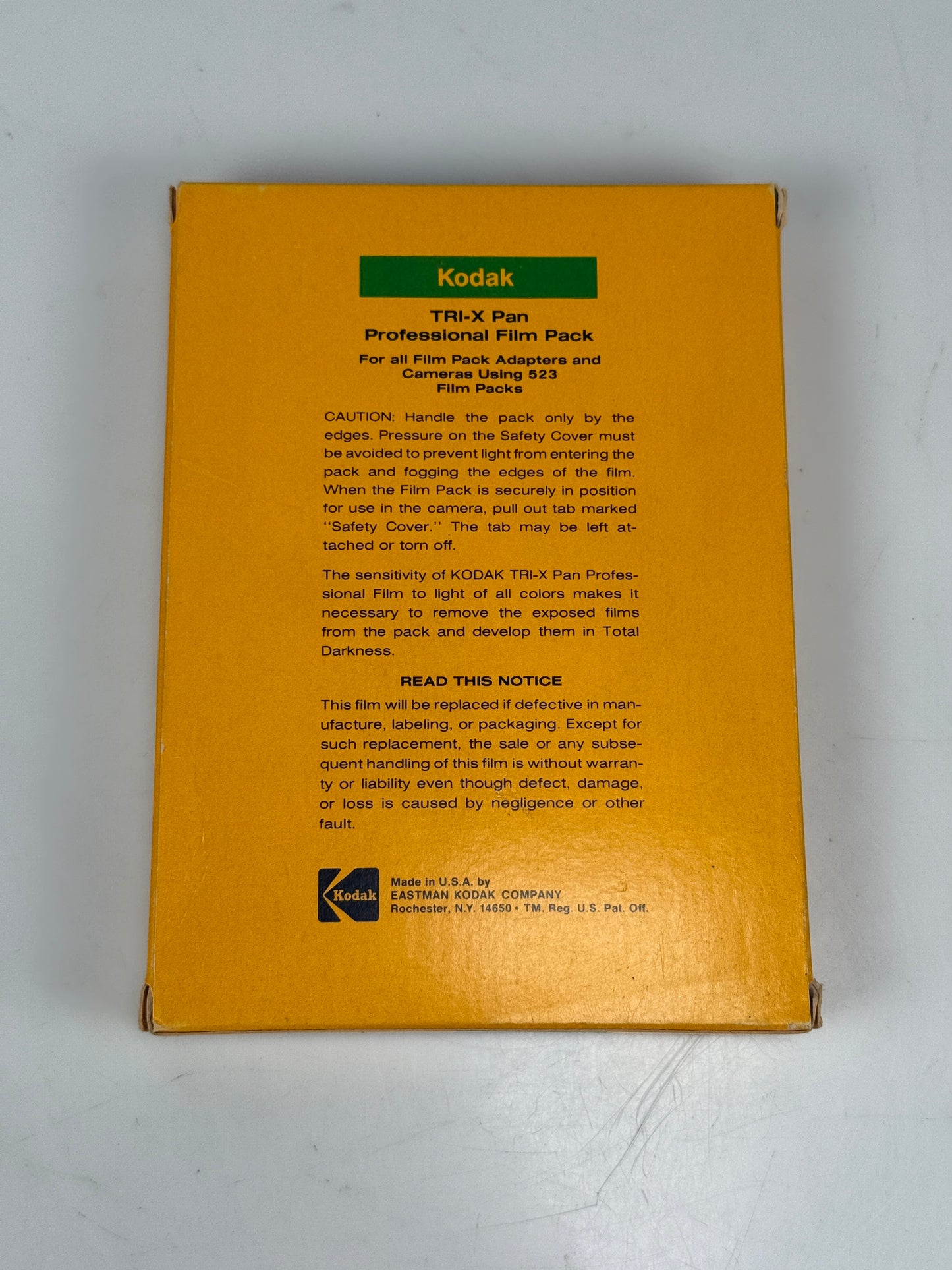 Kodak TRI-X Pan TX Black & White Film 16 Sheets pack 4x5"