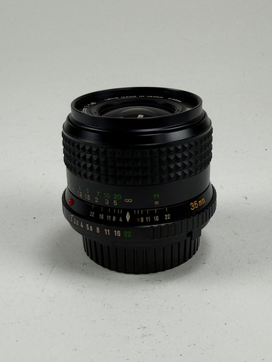 Minolta MD W Rokkor-X 35mm f1.8 Prime lens