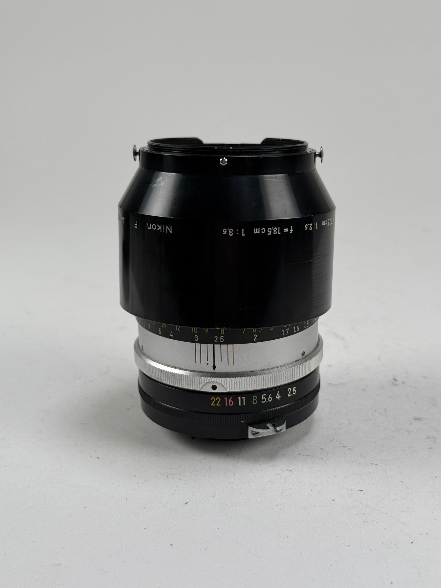 Nikon Nikkor P 105mm f2.5 Non Ai Prime Manual Focus Portrait Lens w/ hood