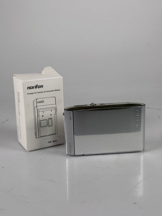 Sony Cybershot DSC-T5 5.1MP Digital Camera with 3x Optical Zoom Silver