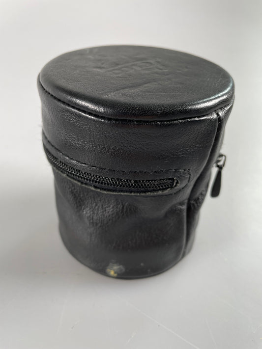 Leica E. Leitz Black Leather Lens Case