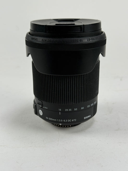 Sigma 18-300mm f3.5-6.3 DC Macro OS HSM Contemporary Lens Nikon