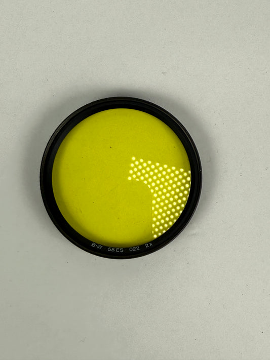B+W 58ES 58mm 022 2x Glass lens Filter - Yellow