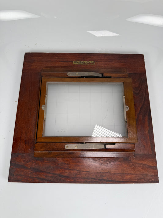 Wooden large format camera 8x10 to 5x7 reducing Ground Glass Back camera Gundlach