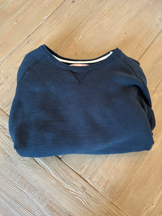 Wonder Looper Crewneck Navy Blue Japan Medium Sweater Cotton