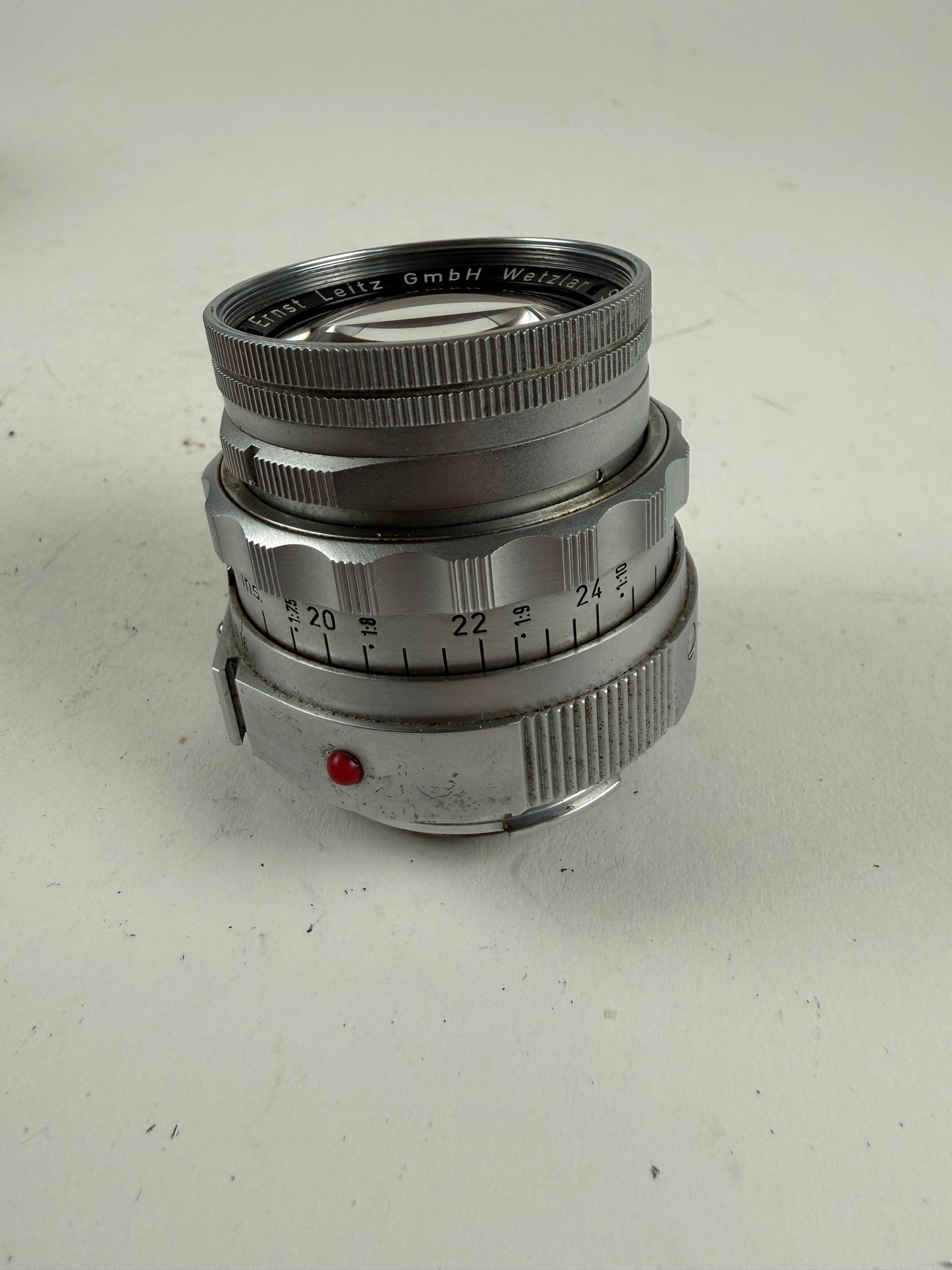 Leica Leitz Wetzlar Summicron-M 50mm F2 Dual Range DR f2 Lens Rigid