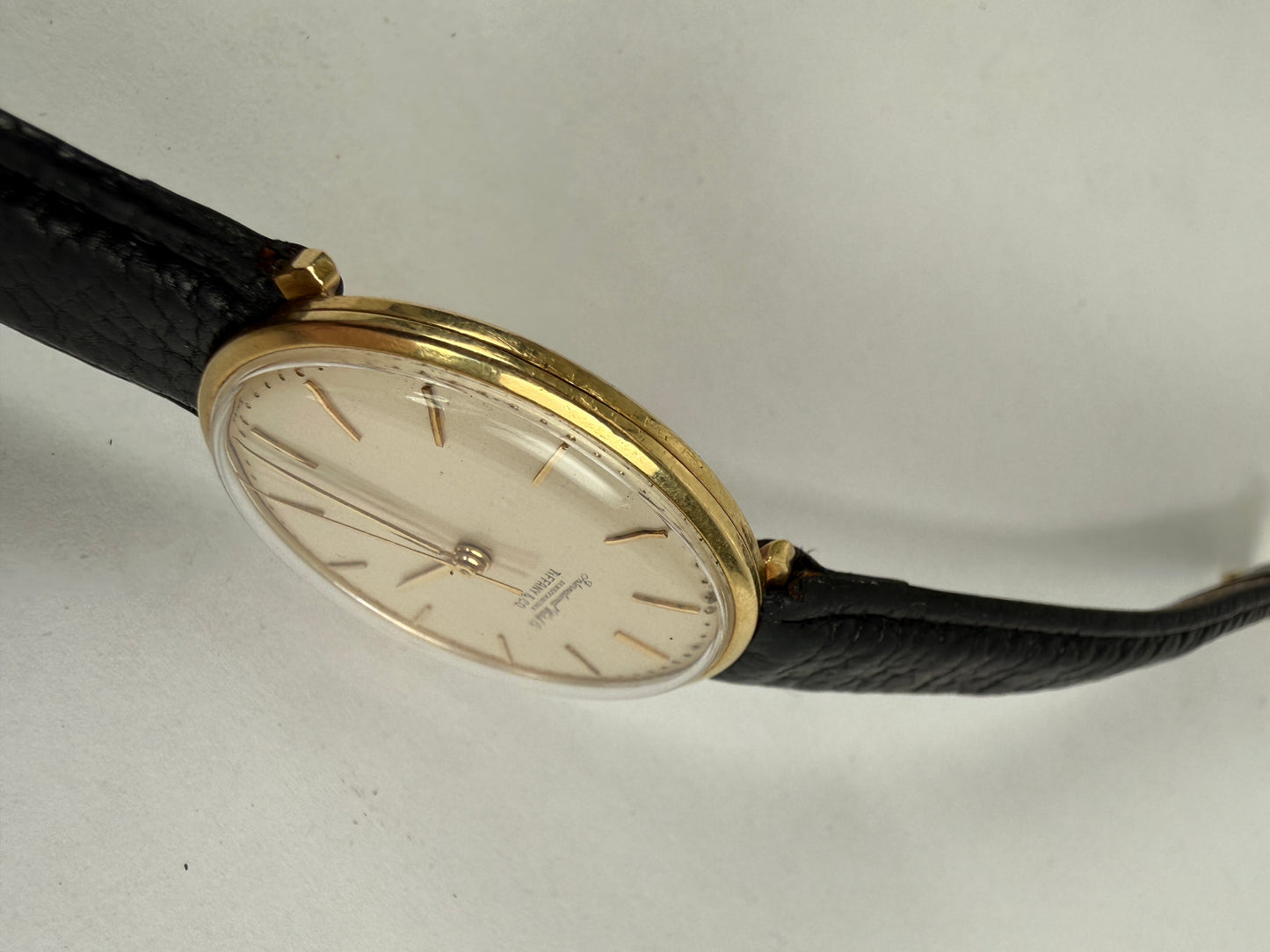 IWC Tiffany & Co. Schaffhausen Dial 34mm Watch 18K Yellow Gold Manual Wind 401 Movement
