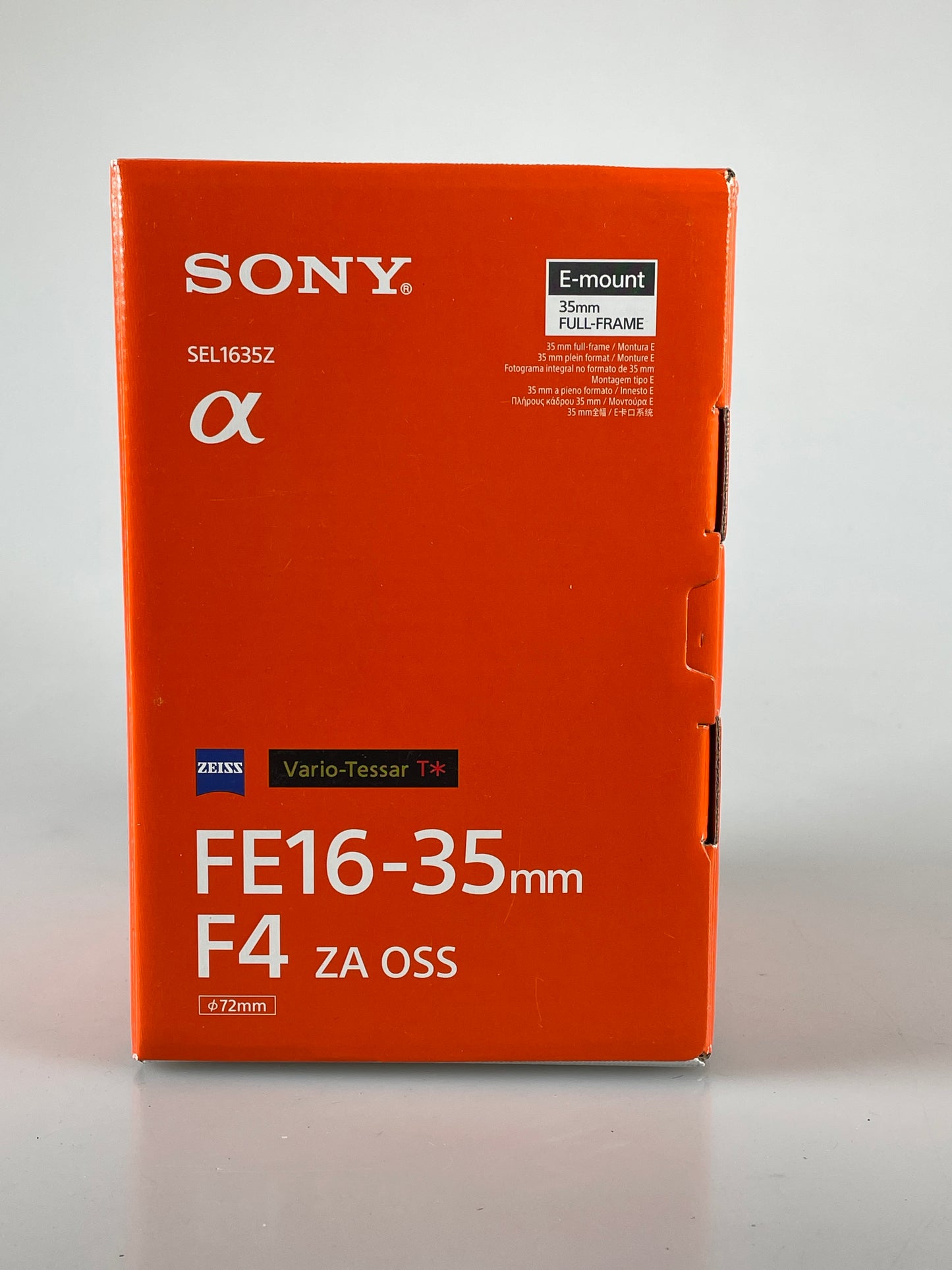 Sony Vario-Tessar T* FE 16-35mm f4 ZA OSS Lens (open box - Demo)