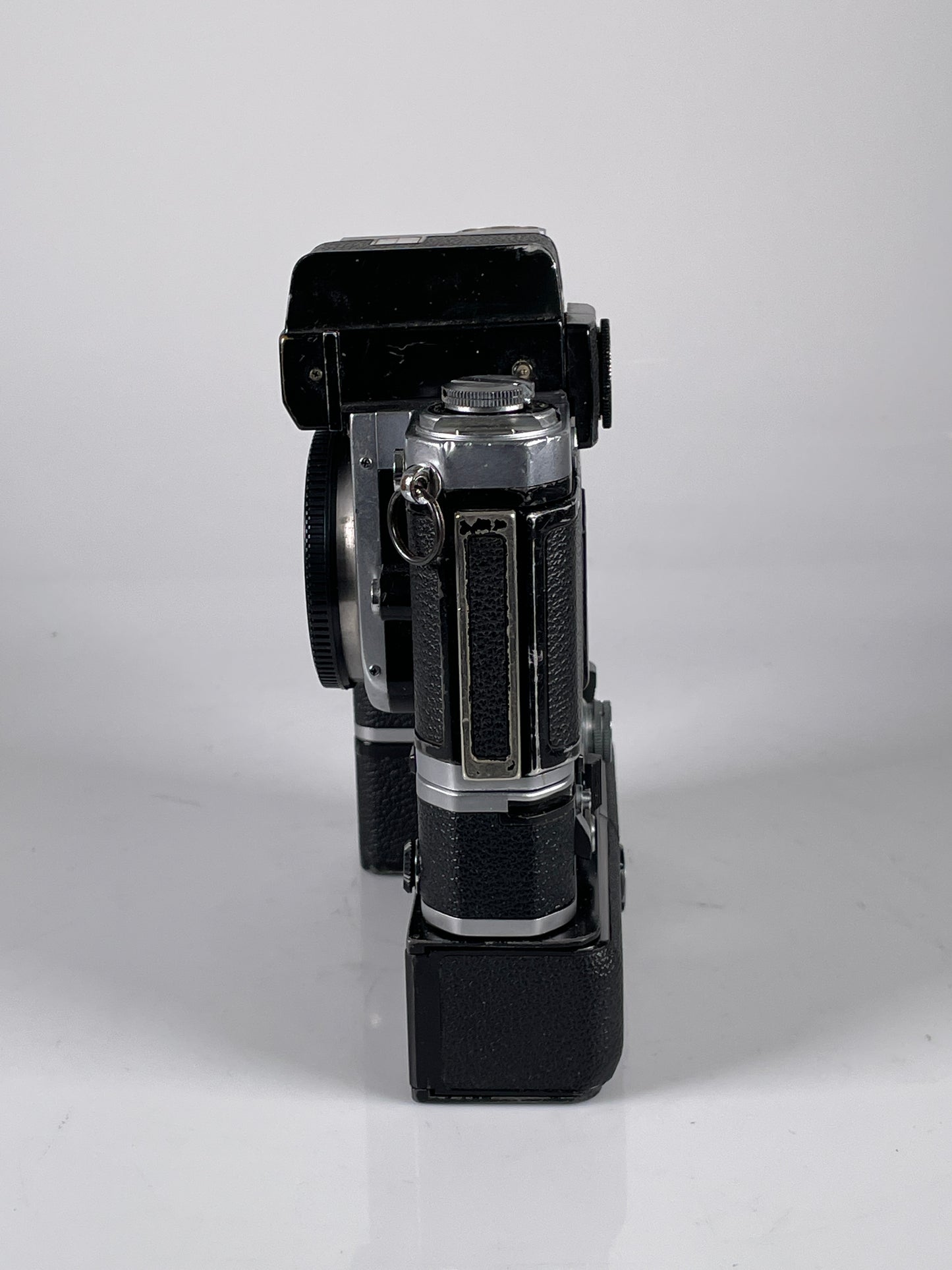 Nikon F2 Photomic SLR Film Camera silver with MD-2 and MB-1 motor