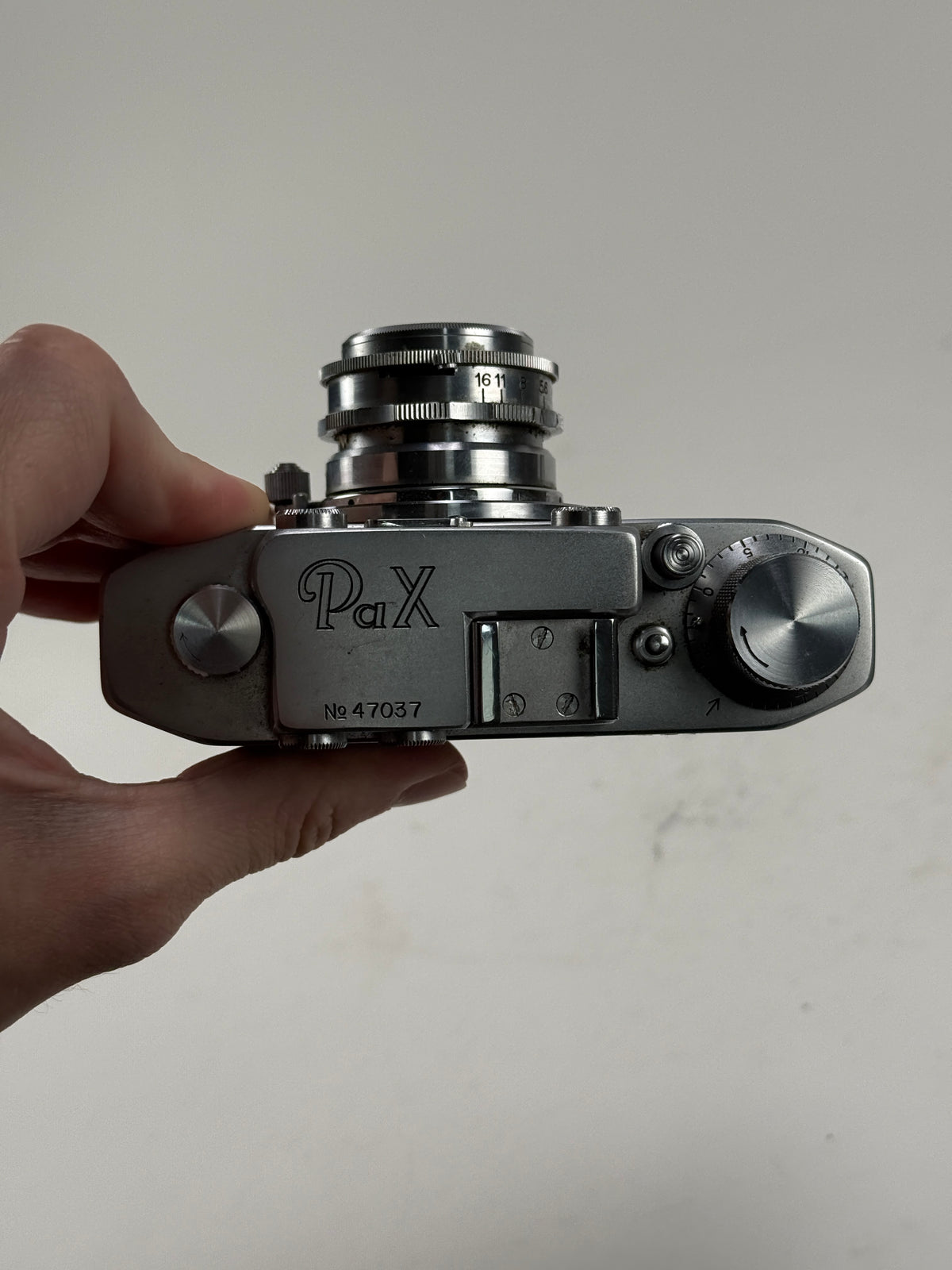 PAX 35mm Rangefinder Camera Luminor Anastigmat 45mm f3.5 Case, hood