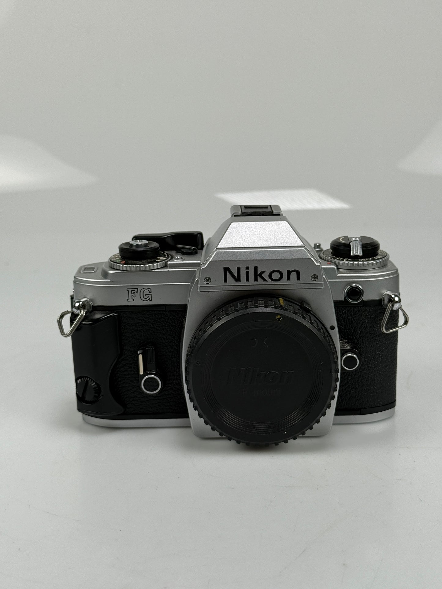 Nikon FG SLR Film Camera Body Chrome with grip