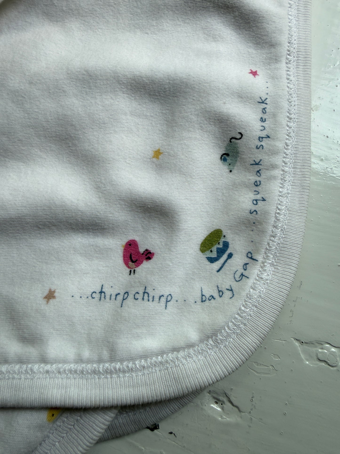 baby GAP chirp squeak Cotton blanket bird drum mouse star clock Vintage