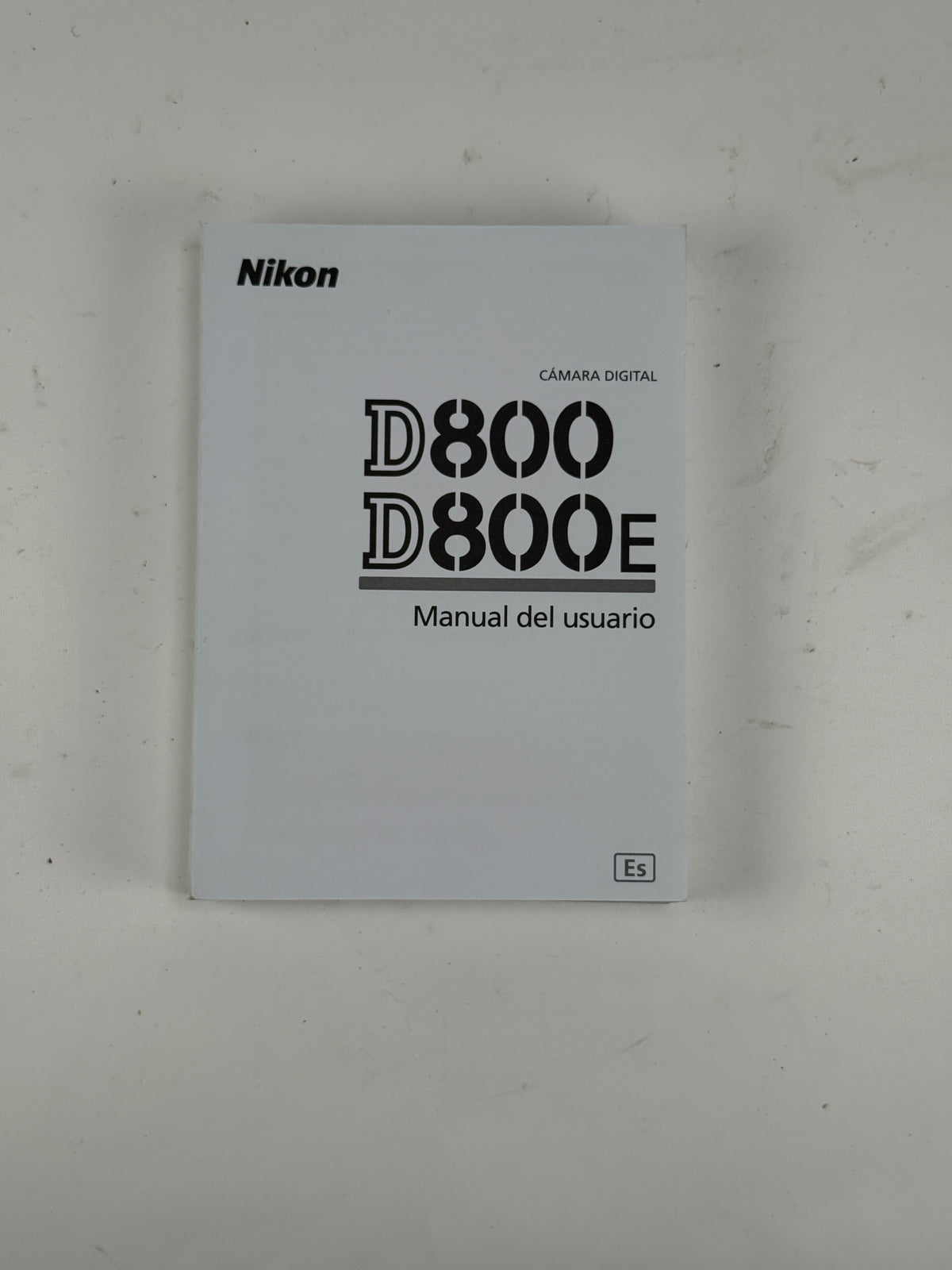 Nikon D800/D800E Digital Camera Instruction Manual spanish