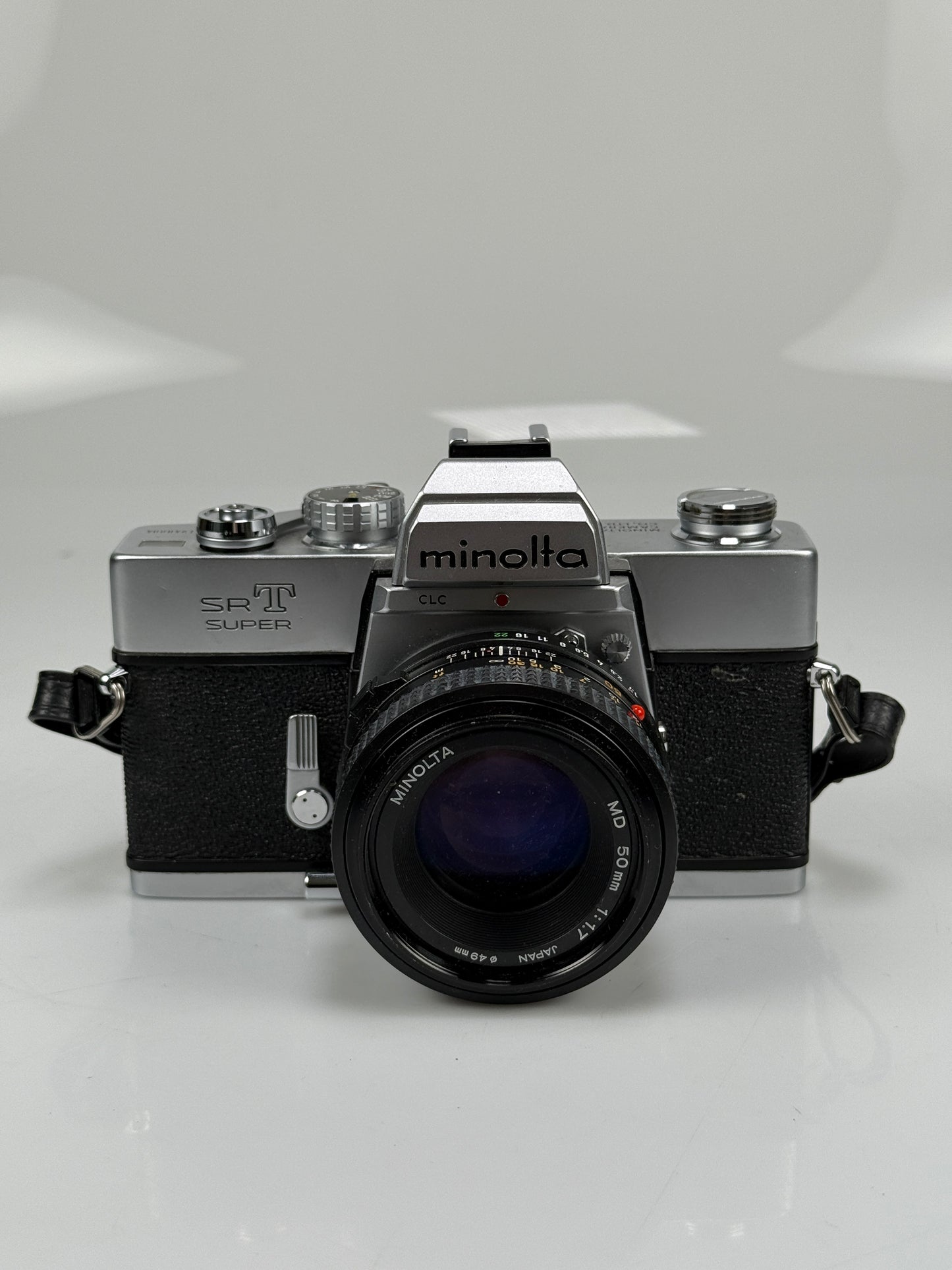 Minolta SRT Super Camera kit with MD 50mm f1.7 Lens Silver