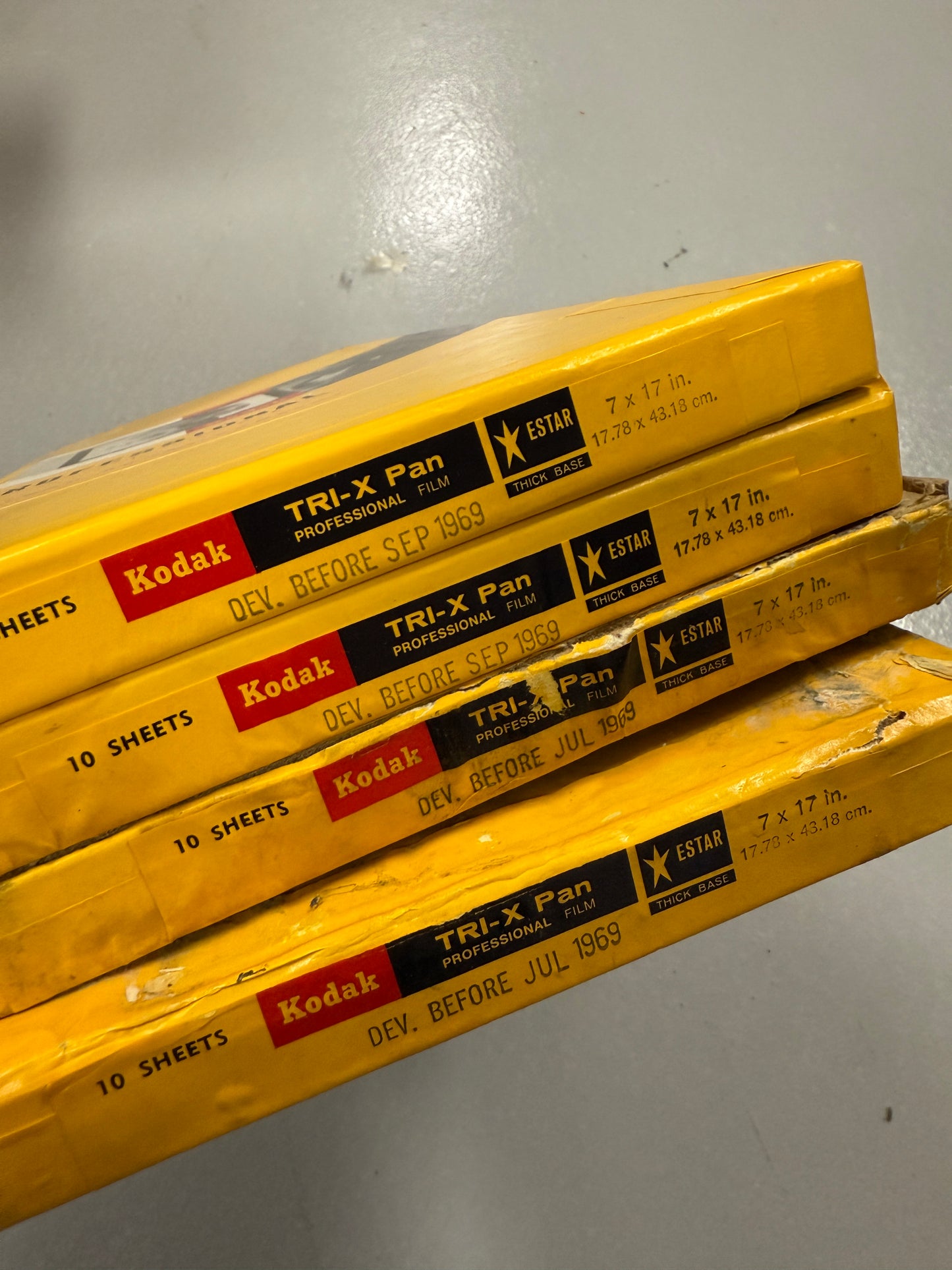 Expired 7x17 KODAK RARE Tri-X Pan 40 sheets Large Format Film