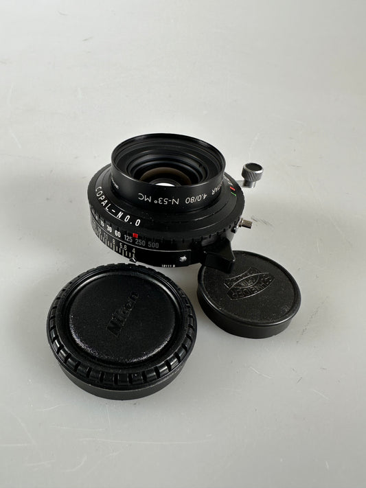 Schneider 80mm f4 Apo Digitar L-59° MC Copal 0 shutter lens