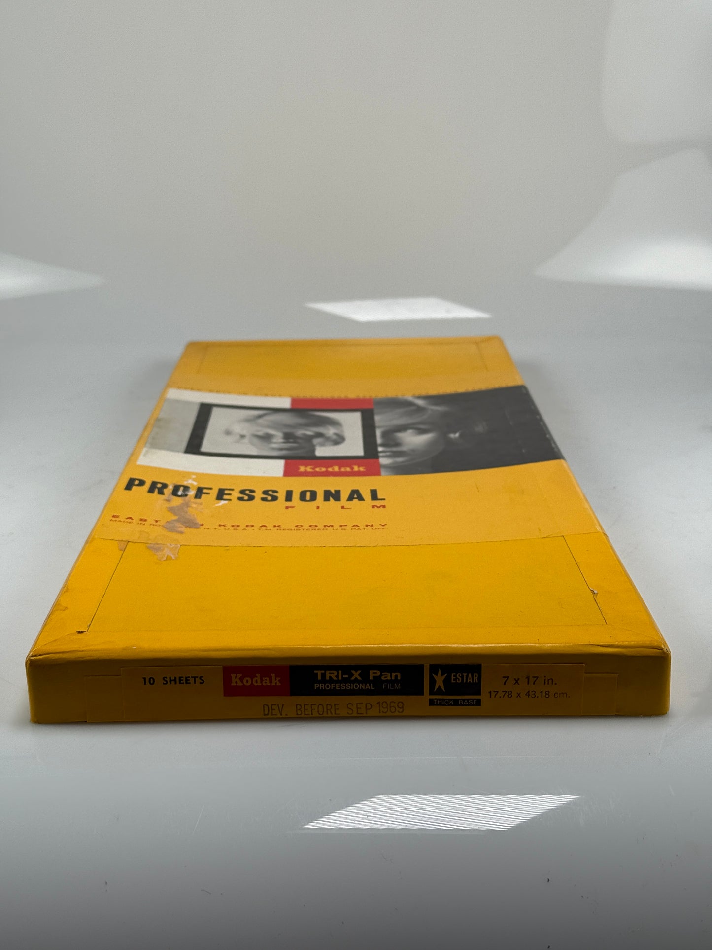 Expired 7x17 KODAK RARE Tri-X Pan 10 sheets Large Format Film